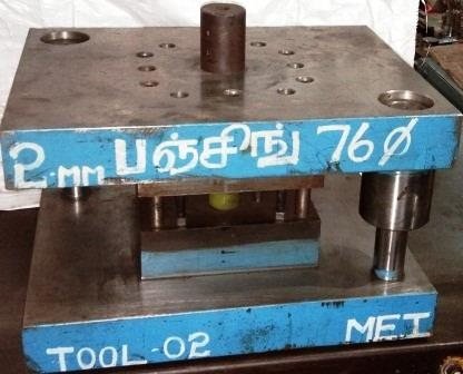 2 mm punching tool made in the Techno Engineering tool room